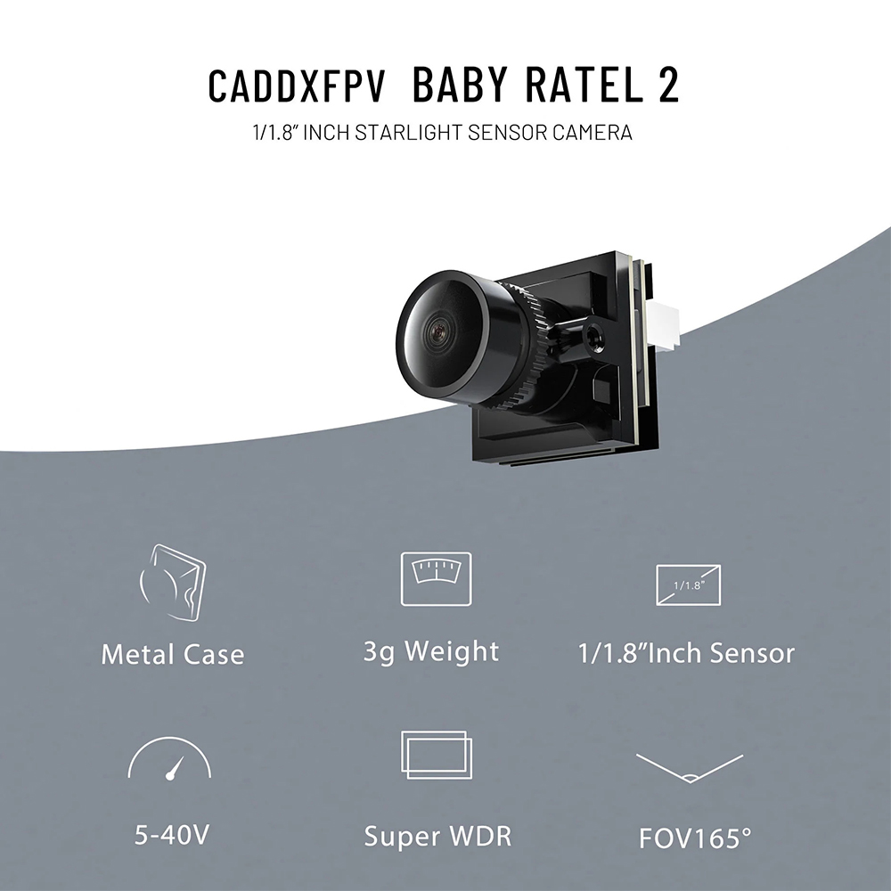 CADDX Micro FPV Camera Ratel 2 - Drone Racing Camera 评论和价格