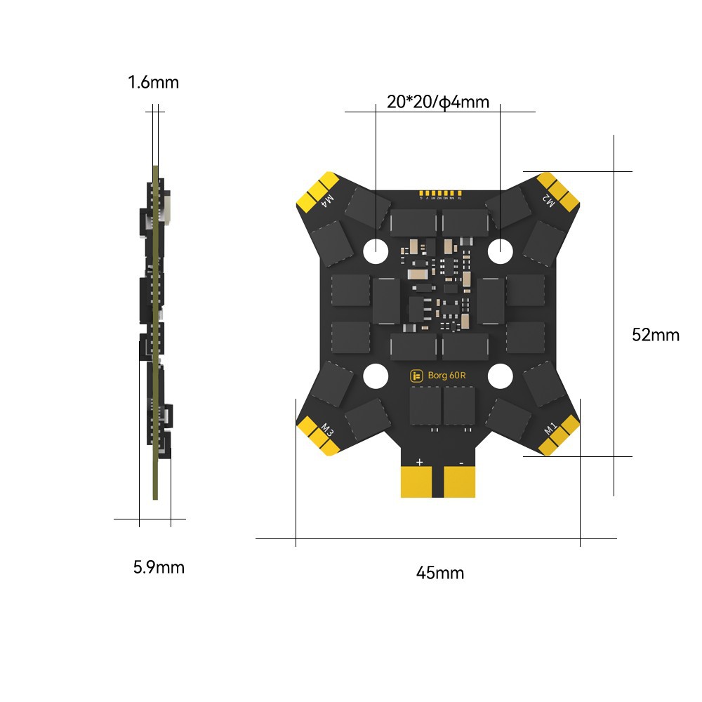 iFlight Borg Mini H7 (ICM42688 - Drone Racing Frame 评论和价格