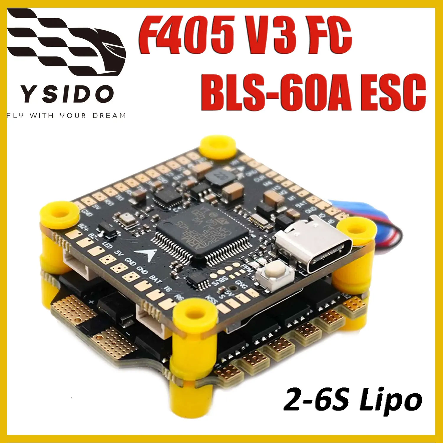 YSIDO F405 V3 Flight Controlle - Drone Racing Flight Controller 评论和价格